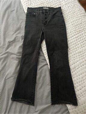 Madewell Black Button-Fly Cali Demi-Boot Jeans